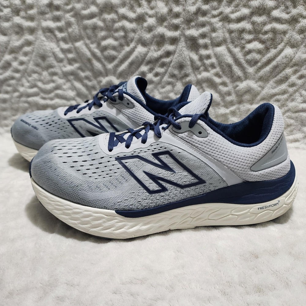New Balance Mens Sz 10 6E Fresh Foam X 1540 V4 Shoe Quartz Grey/Navy Sneaker